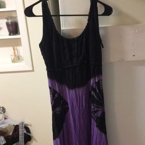 Black and purple dress